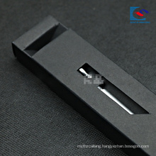 luxury black paper packaging drawer box for fountain pen